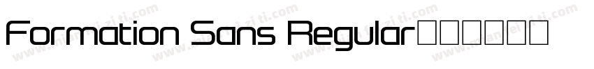 Formation Sans Regular字体转换